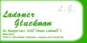 ladomer gluckman business card